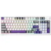 Bild von MACHENIKE KG98 Mechanische Tastatur: 96% Triple-Mode Wireless, US-QWERTY, Lila mit Purple-Gold Switches.