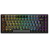 Bild von Akko 3084B Plus: 75% mechanische Gaming-Tastatur, ISO-DE Layout, kabellos Tri-Mode (BT/2,4GHz/USB-C), Hot-Swappable RGB, Schwarz & Gold.