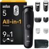 Bild von BRAUN MGK5540 Multifunktions-Trimmer für Männer: 7-in-1 Pflege-Set wasserdicht in Schwarz für präzise Bart- und Körperpflege