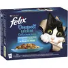 Bild von Felix Katzenfutter: Feuchtfutter "So gut wie es aussieht Doppelt Lecker Fisch im 12 x 85 g Vorratspack"