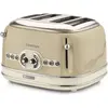 Bild von Ariete Vintage 156 Toaster 4 Scheiben, 6 Bräunungsstufen, Auftaufunktion, 1600W, Edelstahl Gehäuse in Beige