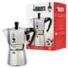 Bild von Bialetti Moka Express Espressokocher 3 Tassen in Silber für Herdplatte und offene Flamme, Traditioneller Kaffeebereiter