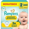 Bild von Pampers Premium Protection Baby Windeln Größe 2, 240 Stück (4-8 kg) mit unserem Nr. 1 Haut- und Auslaufschutz für zuverlässige Trockenheit.