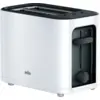 Bild von BRAUN Toaster 2-Scheiben Toaster mit 1000 Watt Leistung im klassischen Weiß für gleichmäßiges und schnelles Bräunen