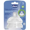 Bild von Chicco NaturalFeeling Sauger, 2 Stück, einstellbarer Fluss, für Babys ab 4 Monaten, aus weichem Silikon