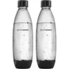 Bild von SodaStream Ersatzflaschen: Spülmaschinenfeste, BPA-frei 1L PET-Flaschen für SodaStream Wassersprudler - 2er Pack "DuoPack Fuse"
