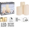 Bild von H&S Decoration LED-Kerzen Set: 3er-Pack mit Fernbedienung, Timer und flackerndem Kerzenlicht für perfekte Atmosphäre