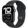 Bild von Watch Series 10 GPS, 46 mm Aluminiumgehäuse Diamantschwarz, Sportarmband Schwarz - S/M