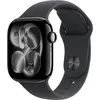 Bild von Watch Series 11, GPS, 46mm, Diamantschwarz Aluminiumgehäuse mit schwarzem Sportband - S/M