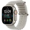 Bild von Watch Ultra 4, GPS + Cellular, 49mm, Natur Titaniumgehäuse mit Halbtransparentem Grau Ozean Armband Smartwatch