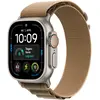 Bild von Watch Ultra 4, GPS + Cellular, 49mm, Natur Titaniumgehäuse mit Wüstem Alpine Armband - M Smartwatch