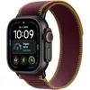 Bild von Watch Ultra 4, GPS + Cellular, 49mm, Schwarz Titaniumgehäuse mit Burgund Trail Armband - M/L Smartwatch