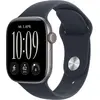 Bild von Watch Series 12, GPS, 42mm, Space Grau Aluminiumgehäuse mit Navyblau Sportband - M/L Smartwatch