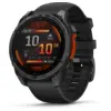 Bild von fenix 8 - 47 mm AMOLED Schwarz/Schiefergrau mit QuickFit-Silikon-Armband 22 mm Smartwatch